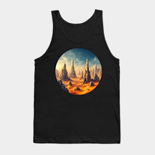 Low Poly Rocky Desert Tank Top